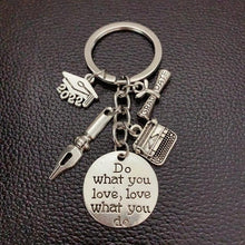 Load image into Gallery viewer, 1 piece keychain diploma graduation cap 2020 keychain science school inspirational gift jewelry - eu - cookie - bar - testing