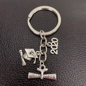 1 piece keychain diploma graduation cap 2020 keychain science school inspirational gift jewelry - eu - cookie - bar - testing