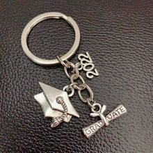 Load image into Gallery viewer, 1 piece keychain diploma graduation cap 2020 keychain science school inspirational gift jewelry - eu - cookie - bar - testing