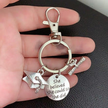 Load image into Gallery viewer, 1 piece keychain diploma graduation cap 2020 keychain science school inspirational gift jewelry - eu - cookie - bar - testing