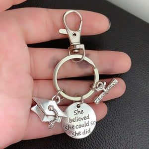 1 piece keychain diploma graduation cap 2020 keychain science school inspirational gift jewelry - eu - cookie - bar - testing