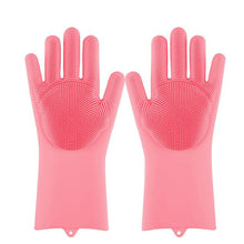 Load image into Gallery viewer, Magic Silicone Dishwashing Scrubber Dish Washing Sponge Rubber Scrub Gloves Kitchen Cleaning 1 Pair - eu - cookie - bar - testing