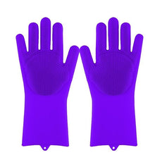 Load image into Gallery viewer, Magic Silicone Dishwashing Scrubber Dish Washing Sponge Rubber Scrub Gloves Kitchen Cleaning 1 Pair - eu - cookie - bar - testing