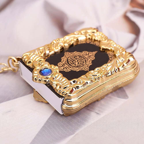 Muslim Islamic Mini Pendant Keychains Key Rings For Koran Ark Quran Book Real Paper Can Read Small Religious Jewelry For Women - eu - cookie - bar - testing