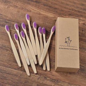 New design mixed color bamboo toothbrush Eco Friendly wooden Tooth Brush Soft bristle Tip Charcoal adults oral care toothbrush - eu-cookie-bar-testing