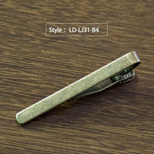 Load image into Gallery viewer, New Simple Fashion Style Tie Clip for Men Metal Silver Gold Tone Simple Bar Clasp Practical Necktie Clasp Tie Pin for Mens Gift - eu-cookie-bar-testing
