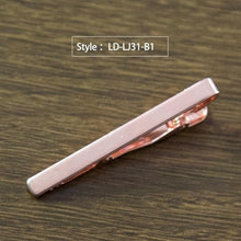 Load image into Gallery viewer, New Simple Fashion Style Tie Clip for Men Metal Silver Gold Tone Simple Bar Clasp Practical Necktie Clasp Tie Pin for Mens Gift - eu-cookie-bar-testing