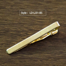 Load image into Gallery viewer, New Simple Fashion Style Tie Clip for Men Metal Silver Gold Tone Simple Bar Clasp Practical Necktie Clasp Tie Pin for Mens Gift - eu-cookie-bar-testing