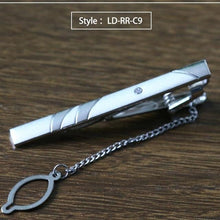 Load image into Gallery viewer, New Tie Clip Fashion Style Necktie Men Metal Silver Simple Bar Clasp Practical Bowtie Clasp Tie Pin for Mens Gift Accessories - eu-cookie-bar-testing