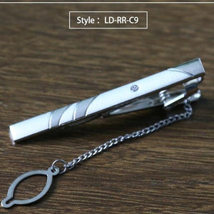 New Tie Clip Fashion Style Necktie Men Metal Silver Simple Bar Clasp Practical Bowtie Clasp Tie Pin for Mens Gift Accessories - eu-cookie-bar-testing