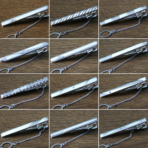 New Tie Clip Fashion Style Necktie Men Metal Silver Simple Bar Clasp Practical Bowtie Clasp Tie Pin for Mens Gift Accessories - eu-cookie-bar-testing