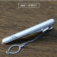 Load image into Gallery viewer, New Tie Clip Fashion Style Necktie Men Metal Silver Simple Bar Clasp Practical Bowtie Clasp Tie Pin for Mens Gift Accessories - eu-cookie-bar-testing