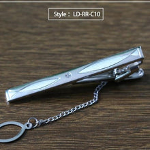 Load image into Gallery viewer, New Tie Clip Fashion Style Necktie Men Metal Silver Simple Bar Clasp Practical Bowtie Clasp Tie Pin for Mens Gift Accessories - eu-cookie-bar-testing