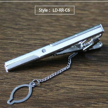 Load image into Gallery viewer, New Tie Clip Fashion Style Necktie Men Metal Silver Simple Bar Clasp Practical Bowtie Clasp Tie Pin for Mens Gift Accessories - eu-cookie-bar-testing