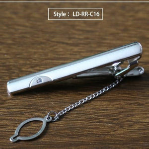 New Tie Clip Fashion Style Necktie Men Metal Silver Simple Bar Clasp Practical Bowtie Clasp Tie Pin for Mens Gift Accessories - eu-cookie-bar-testing