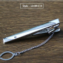 Load image into Gallery viewer, New Tie Clip Fashion Style Necktie Men Metal Silver Simple Bar Clasp Practical Bowtie Clasp Tie Pin for Mens Gift Accessories - eu-cookie-bar-testing