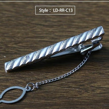 Load image into Gallery viewer, New Tie Clip Fashion Style Necktie Men Metal Silver Simple Bar Clasp Practical Bowtie Clasp Tie Pin for Mens Gift Accessories - eu-cookie-bar-testing