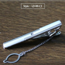 Load image into Gallery viewer, New Tie Clip Fashion Style Necktie Men Metal Silver Simple Bar Clasp Practical Bowtie Clasp Tie Pin for Mens Gift Accessories - eu-cookie-bar-testing