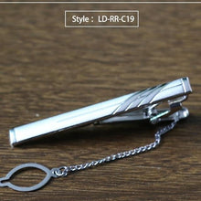 Load image into Gallery viewer, New Tie Clip Fashion Style Necktie Men Metal Silver Simple Bar Clasp Practical Bowtie Clasp Tie Pin for Mens Gift Accessories - eu-cookie-bar-testing