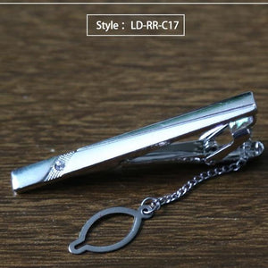 New Tie Clip Fashion Style Necktie Men Metal Silver Simple Bar Clasp Practical Bowtie Clasp Tie Pin for Mens Gift Accessories - eu-cookie-bar-testing