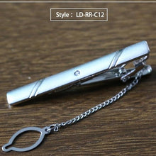 Load image into Gallery viewer, New Tie Clip Fashion Style Necktie Men Metal Silver Simple Bar Clasp Practical Bowtie Clasp Tie Pin for Mens Gift Accessories - eu-cookie-bar-testing