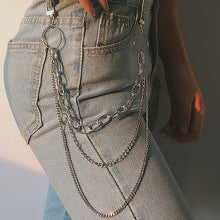 Load image into Gallery viewer, Punk Hip-hop Trendy Single/Three Layer Belt Key Chain Waist Pants Chain Jeans Long Metal Clothing Accessories Jewelry Fashion - eu-cookie-bar-testing