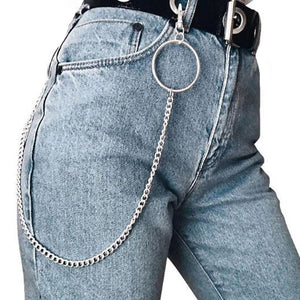 Punk Pants Trousers Jean Wallet Chain Hip Hop Gothic Rock Keychain Multilayer Belt Metal chain - eu-cookie-bar-testing