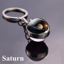 Load image into Gallery viewer, Solar System Planet Keyring Galaxy Nebula Space Keychain Moon Earth Sun Mars Art Picture Double Side Glass Ball Key Chain - eu-cookie-bar-testing