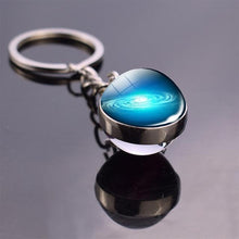 Load image into Gallery viewer, Solar System Planet Keyring Galaxy Nebula Space Keychain Moon Earth Sun Mars Art Picture Double Side Glass Ball Key Chain - eu-cookie-bar-testing