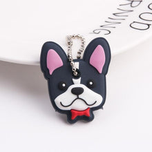 Load image into Gallery viewer, Cute Cartoon Keychain Silicone Stitch Protective Key Case Cover for Key Control Dust Cap Holder Gift Women Key Chain - eu-cookie-bar-testing