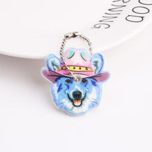 Load image into Gallery viewer, Cute Cartoon Keychain Silicone Stitch Protective Key Case Cover for Key Control Dust Cap Holder Gift Women Key Chain - eu-cookie-bar-testing