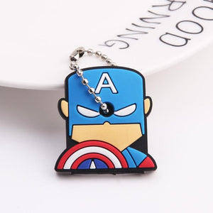 Cute Cartoon Keychain Silicone Stitch Protective Key Case Cover for Key Control Dust Cap Holder Gift Women Key Chain - eu-cookie-bar-testing