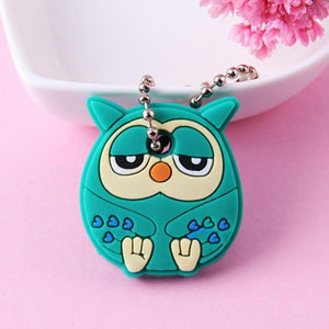 Cute Cartoon Keychain Silicone Stitch Protective Key Case Cover for Key Control Dust Cap Holder Gift Women Key Chain - eu-cookie-bar-testing