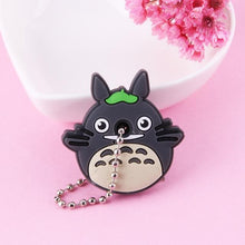 Load image into Gallery viewer, Cute Cartoon Keychain Silicone Stitch Protective Key Case Cover for Key Control Dust Cap Holder Gift Women Key Chain - eu-cookie-bar-testing