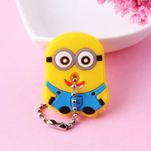 Cute Cartoon Keychain Silicone Stitch Protective Key Case Cover for Key Control Dust Cap Holder Gift Women Key Chain - eu-cookie-bar-testing