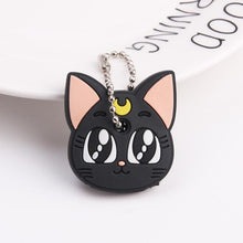 Load image into Gallery viewer, Cute Cartoon Keychain Silicone Stitch Protective Key Case Cover for Key Control Dust Cap Holder Gift Women Key Chain - eu-cookie-bar-testing