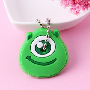 Cute Cartoon Keychain Silicone Stitch Protective Key Case Cover for Key Control Dust Cap Holder Gift Women Key Chain - eu-cookie-bar-testing