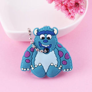 Cute Cartoon Keychain Silicone Stitch Protective Key Case Cover for Key Control Dust Cap Holder Gift Women Key Chain - eu-cookie-bar-testing