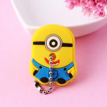 Load image into Gallery viewer, Cute Cartoon Keychain Silicone Stitch Protective Key Case Cover for Key Control Dust Cap Holder Gift Women Key Chain - eu-cookie-bar-testing