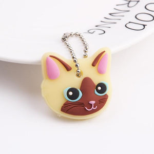 Cute Cartoon Keychain Silicone Stitch Protective Key Case Cover for Key Control Dust Cap Holder Gift Women Key Chain - eu-cookie-bar-testing