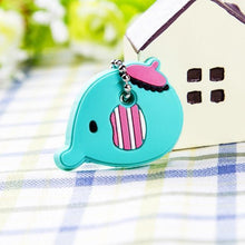 Load image into Gallery viewer, Cute Cartoon Keychain Silicone Stitch Protective Key Case Cover for Key Control Dust Cap Holder Gift Women Key Chain - eu-cookie-bar-testing